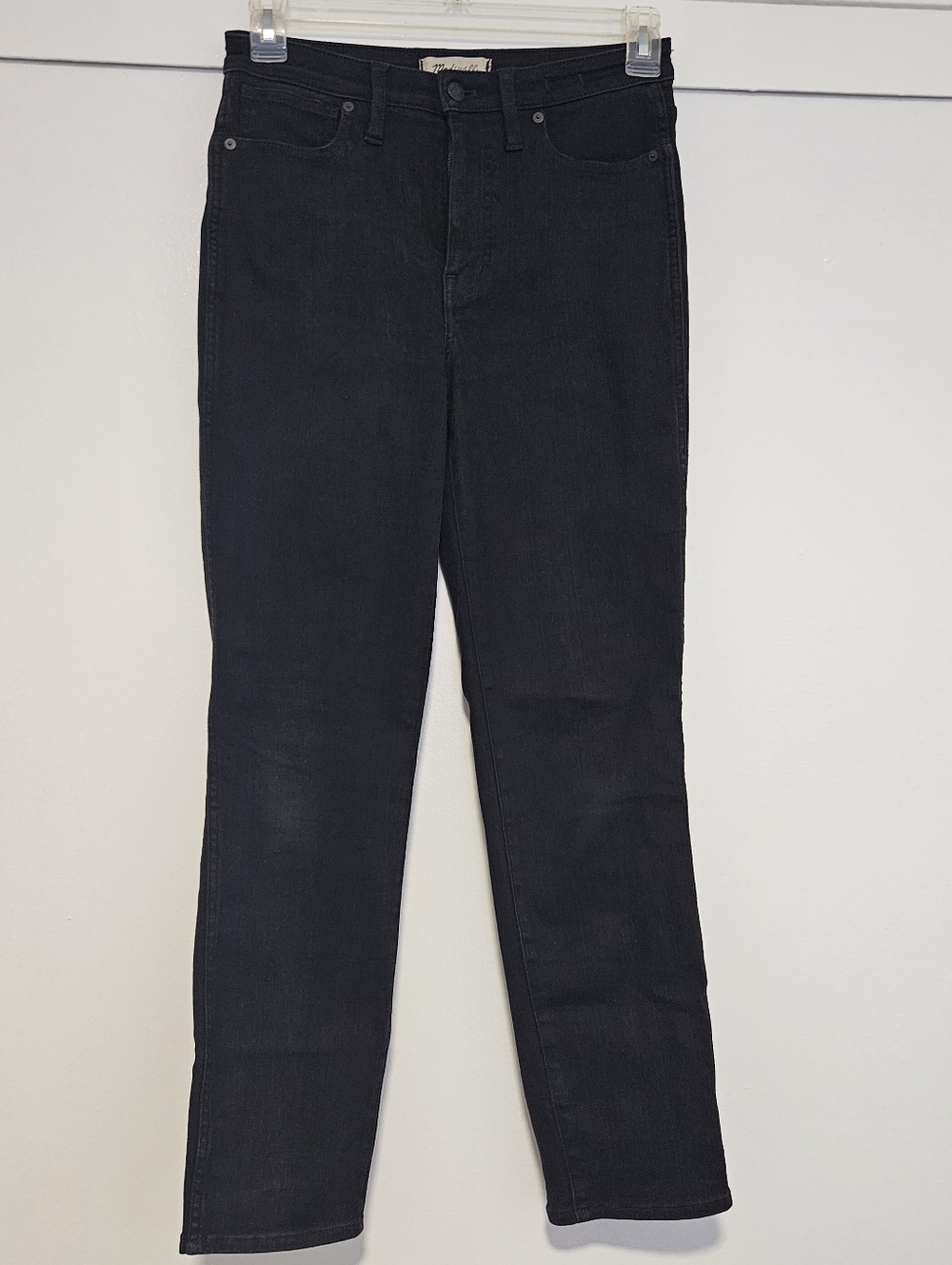 Madewell Curvy Stovepipe Black Jeans